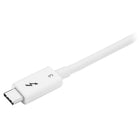 StarTech Thunderbolt 3 Cable, 40 Gbps, 1.2 ft, White (TBLT3MM1MW)-Supports 40 Gbps data throughput