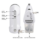 Kenmore 5-Speed Hand Mixer/Beater/Blender with Burst Control-Cord storage compartment