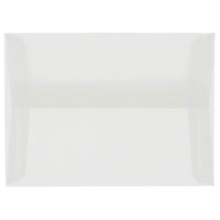 JAM Paper 4bar A1 Envelopes, 3.63 x 5 1/8, Clear Translucent Vellum, 1000 Pack (900797921B)-Clear