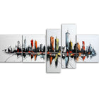 Designart Colors of the City 5-Panel Canvas Art Print, (PT1091-414)-Print