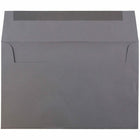 JAM Paper A10 Invitation Envelopes, 6 x 9.5, Dark Grey, 250 Pack (36396437H)-Blank interior for personalized message