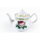 Roy Kirkham Teapot, Vintage Rose-Vintage Rose Traditional Teapot Fine Bone China.