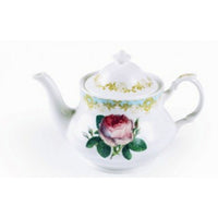 Roy Kirkham Teapot, Vintage Rose-Vintage Rose Traditional Teapot Fine Bone China.