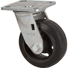Kleton Mold-On Caster, Swivel, 5" (127 Mm), Rubber, 400 Lbs. (181 Kg.) - 5 Pack-Bolt Hole Size 7/16" (11 mm)
