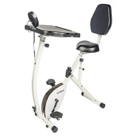 FitDesk Recumbent Exercise Bike with Adjustable Sliding Desk (FD4010)-Durable: built to last with high quality components for years of reliable Operation, powder coated steel frame with 250 lb. Weight Limit, 8 position magnetic resistance