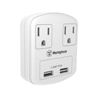 Westinghouse USB, Power Strip and Extension Cord Value Pack-Mounting keyholes on back for easy hanging