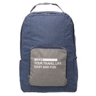 Nicci Foldable Backpack - Dark Blue-Dark Blue - Polyester