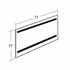 Azar Displays Acrylic Sign Holder with Magnetic Tape, 10 Pack (129937)-Wall Mount