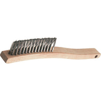 Osborn V-Groove Long Handle Scratch Brushes, Stainless Steel, 3 x 14 Wire Rows - 6 Pack-Fill Material: Stainless Steel