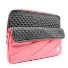 Vangoddy Jam 15.6" Laptop Sleeve - Pink-Large front pocket blends in with design and looks great