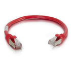 C2G 6ft Cat6 Snagless Shielded (STP) Ethernet Network Patch Cable - Red-Cable Length: 6ft