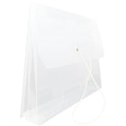 JAM Paper Plastic Envelopes with 2.63 Expansion, Elastic Closure, Letter Booklet, 9.75 x 13, Clear Poly, 12 Pack (218E25CLB)-Size 13" L x 9.75" W