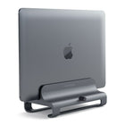 Satechi Aluminum Vertical Laptop Stand, Space Grey-The Satechi Universal Vertical Laptop Aluminum Stand holds your laptop in a vertical, upright position to maximize your valuable desk or table space.