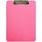 JAM Paper Plastic Clipboards, 9" x 13", Pink, 2 Pack (340926883g)-Pink