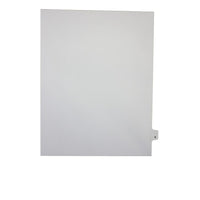 Mark Maker Legal Exhibit Index Tab White Single Tabs, 1/26th Cut, Letter Size, No Holes, Letter X, 25 Pack-White Single Tabs, 1/26th Cut