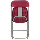 Flash Furniture HERCULES Series Premium Plastic Folding Chair - Red-Contoured Back and Seat