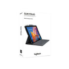 Logitech Slim Folio Wireless Keyboard Case for iPad Air (3rd generation) - Graphite-Holder for Logitech Crayon and Apple Pencil (1st gen) - Sketch, write, then store your Logitech Crayon or Apple Pencil where it won’t get lost or in the way.
