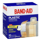 BAND-AID Brand COMFORT-FLEX Plastic Bandages, Assorted, 80 Pack-Unique shape - stays in place