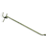 Azar Displays 8" x 0.148" All Wire Galvanized Metal Hooks, 50 Pack-Galvanized metal