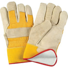 Zenith Safety Fitters Gloves, X-Large, Grain Cowhide Palm, Foam Fleece Inner Lining - 12 Pack-Cuff Material: Rubberized