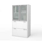 Bestar i3 Plus Lateral File with Storage Cabinet, White (160870-17)-2 drawers