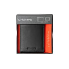 Champs Leather RFID Mag Hybrid Wallet - Black-Slot pockets for additional storage of cards and receipts