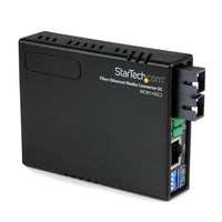 StarTech 10/100 Fiber to Ethernet Media Converter Multi Mode SC 2 km-Improve network scalability by increasing the distances between network points by up to 2km (Multi-mode)