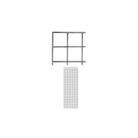 Wamaco - Panneau grillagé de 2 pi x 7 pi, chrome, paquet de 2-Solution idéale pour vitrine de commerçant, foire commerciale et présentoir multiusages