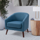 CorLiving LSS-151-C Elwood Modern Tub Chair in Blue-Multifunctional, can be used in the living room, bedroom, or office