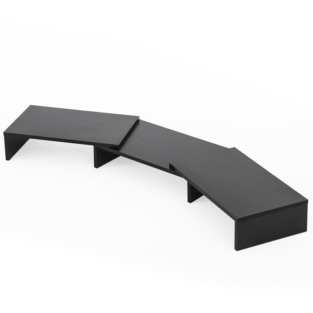 FITUEYES Dual Monitor Stand - 3 Shelf Computer Monitor Riser with ...