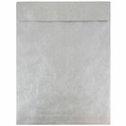 JAM Paper 11.5" x 14.5" Tyvek Tear-Proof Open End Catalog Envelopes - Silver - 10 Pack -Silver Tyvek Open End Envelopes