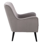 CorLiving LSS-301-C Elwood Modern Accent Chair in Grey-Plush padded seat and back cushions for comfort