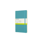 Moleskine Classic Plain Soft Cover Notebook, Blue Reef, 5" x 8.25"-240 pages, 5" x 8.25" Ivory coloured paper