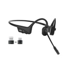 Shokz OpenComm2 UC with USB-A Dongle Bluetooth Stereo Headset Noise Cancelling Boom Microphone with Mute Button -  Cosmic Black-Bluetooth Connectivity: Seamlessly connect to your devices via Bluetooth 5.0 for hassle-free pairing and superior wireless range. Enjoy freedom of movement up to 33 feet away from your connected device.
