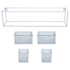 Truu Design Sliding Wall Shelf, 23.5 x 6 inches, White-Feature: four different compartments for easy organization
