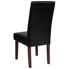 Flash Furniture Greenwich Series Black LeatherSoft Parsons Chair-High Density Foam Padding
