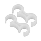 Flash Furniture Plastic Ganging Clips - White - 2 Pack-Set of 2 Clips