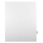 Mark Maker Legal Exhibit Index Tab White Single Tabs, 1/25th Cut, Letter Size, No Holes, Number 20, 25 Pack-White Single Tabs, 1/25th Cut