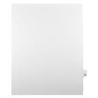 Mark Maker Legal Exhibit Index Tab White Single Tabs, 1/25th Cut, Letter Size, No Holes, Number 20, 25 Pack-White Single Tabs, 1/25th Cut