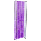 Azar Displays 44" x 14" Pegboard Powerwing Display, Purple (700350-PUR)-For use with wall pegboard or slat wall