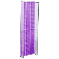 Azar Displays 44" x 14" Pegboard Powerwing Display, Purple (700350-PUR)-For use with wall pegboard or slat wall