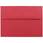 JAM Paper A7 Invitation Envelopes, 5.25 x 7.25 Brite Hue Red Recycled, 100 Pack (15945g)-Christmas red