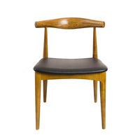 Nicer Furniture Wegner Style Elbow Dining Chair - Walnut - 2 Pack-Replica to the style of the original design.