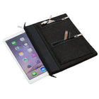 Vangoddy Exo 17" Felt Laptop Sleeve - Black-Large zipper pocket at the back for cell phone, small tablet, paper, etc
