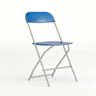 Flash Furniture HERCULES Series 650 lb. Capacity Premium Blue Plastic Folding Chair-650 lb. Weight Capacity