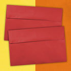 JAM Paper A10 Invitation Envelopes, 6 x 9.5, Brite Hue Red Recycled, 1000 Pack (96078B)-Closure: Gum