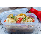 Minimal Silicone Food Storage Container - Clear - 460ml - Set of 2-Patented leak-proof design