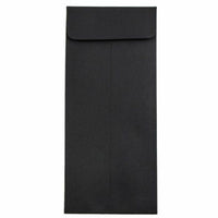 JAM Paper #10 Policy Business Envelopes - 4.125" x 9.5" - Black Linen - 25 Pack-Colour: Black Linen Envelopes