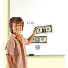 Learning Resources Double-sided Magnetic Money Set-Size: 4"(H) x 9 1/2"(L) bills