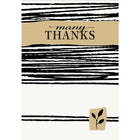 Millbrook Studios 5-3/8" x 7-3/4" Many Thanks Greeting Cards and Envelopes, 18 Pack (06796)-Printed on uncoated card stock
